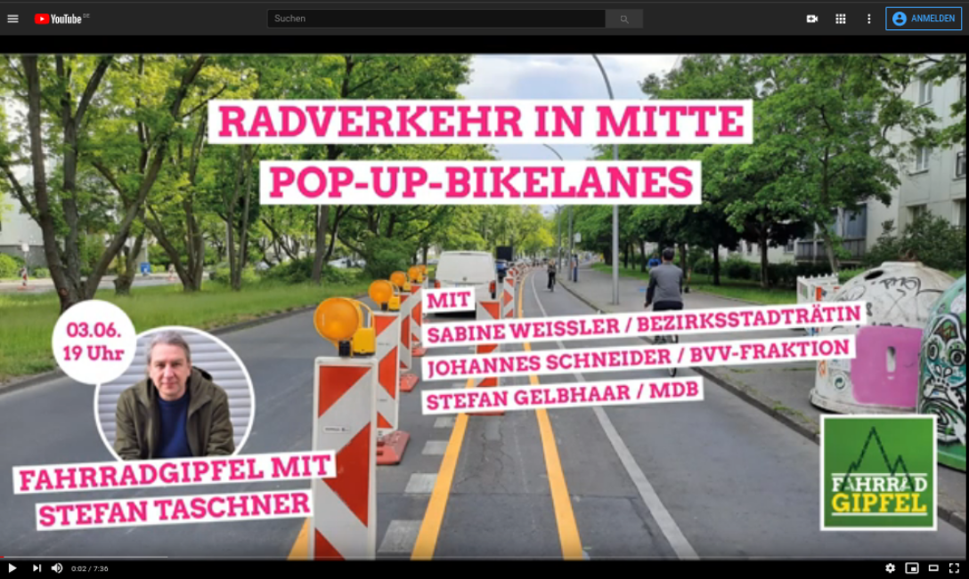 2 bezirklicher Fahrradgipfel mit Stefan Taschner MdA Sprecher für