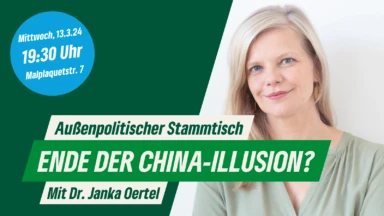 Außenpolitischer Stammtisch Ende der China Illusion mit Janka Oertel