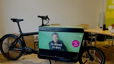 Foto von E-Lastenrad