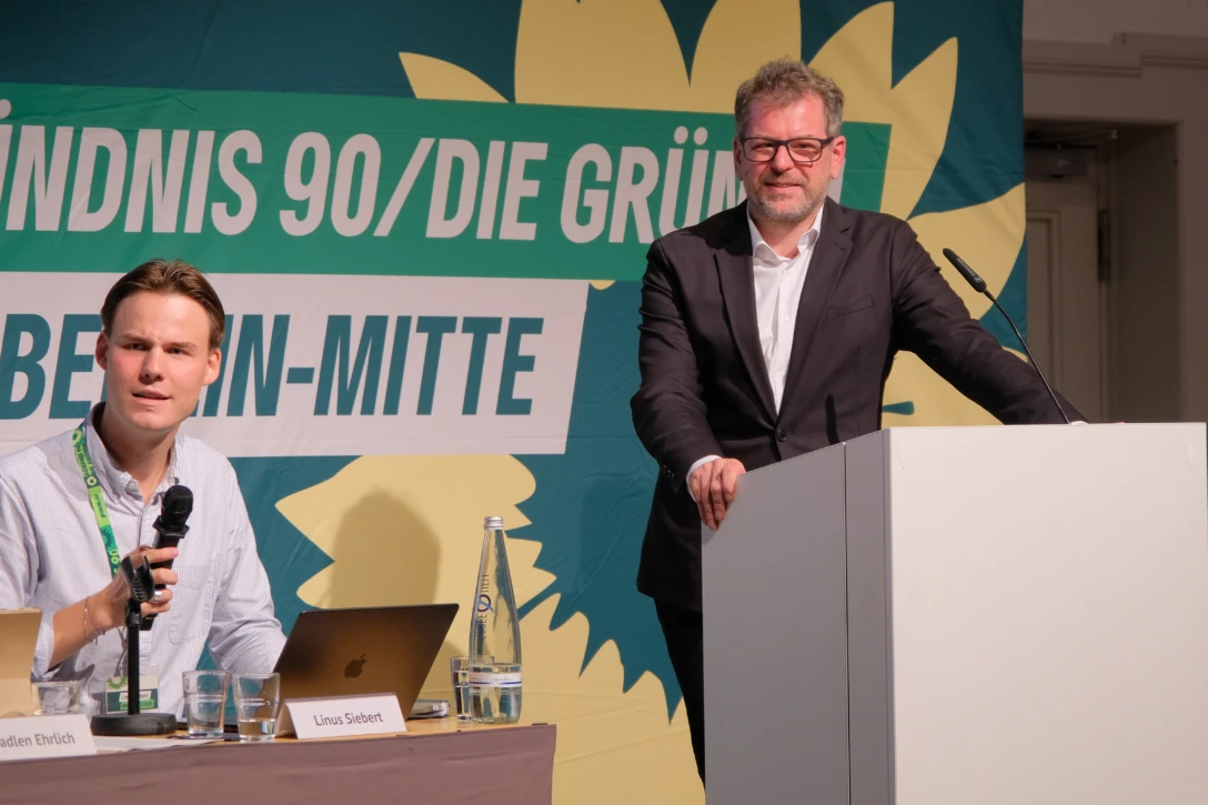Werner Graf stellt sich den Publikumsfragen.