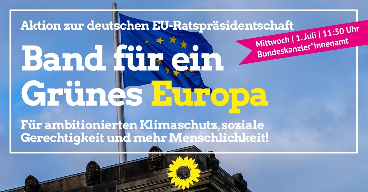 Aktion Band Fur Ein Grunes Europa Grune Mittegrune Mitte